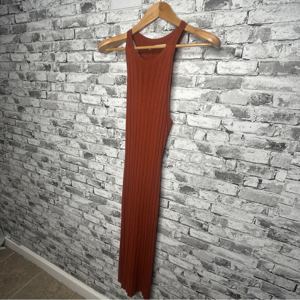 EUC Abercrombie & Fitch Knit Brown BodyCon Sleeveless Dress Size Small - Picture 2 of 12